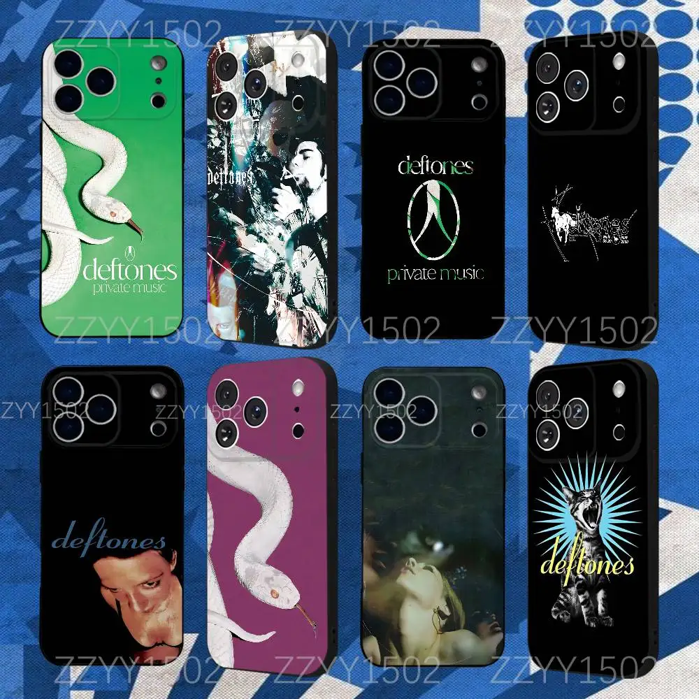 

D-Deftones Private Music Phone Case For iPhone 17,16,15,14,13,12,Pro,Max,Plus,E,SE4,Air,Mini Black Funda Shell