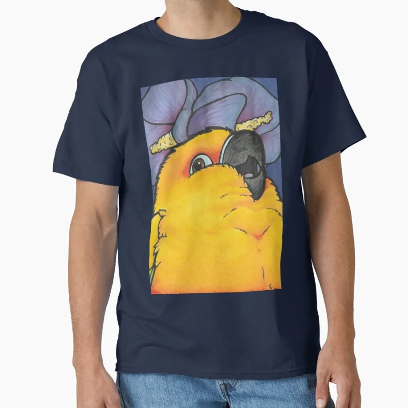 เสื้อยืดลายกราฟิกนกแก้วซันคูเรนน่ารัก ตลก ของขวัญสำหรับผู้ชาย ไซส์ใหญ่ เสื้อท็อปส์ลายกราฟิกนกแก้วตลก