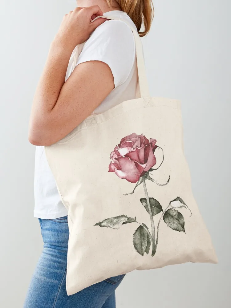 

Elegant Rose Watercolor Illustration Tote Bag shopping cart bags bags for women Women's tote bag canvas tote bag