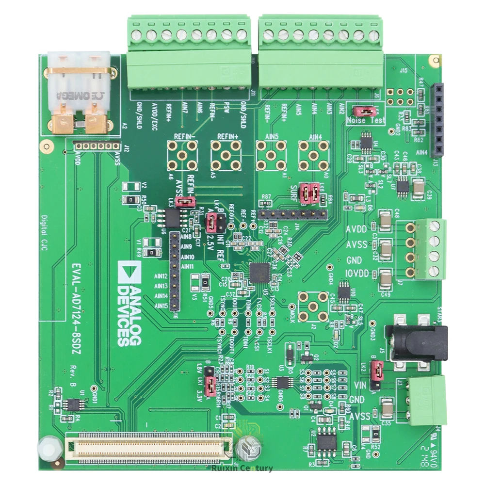 FOR Analog Devices EVAL-AD7124-8SDZ 8-Channel 24-Bit 19.2kSPS Sigma-Delta ADC Evaluation Board with PGA and Reference