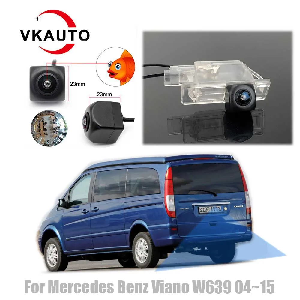 

VKAUTO Fish Eye Rear View Camera For Mercedes Benz Viano MPV Vito VAN W639 2004~2015 CCD HD Reverse Parking Backup Camera