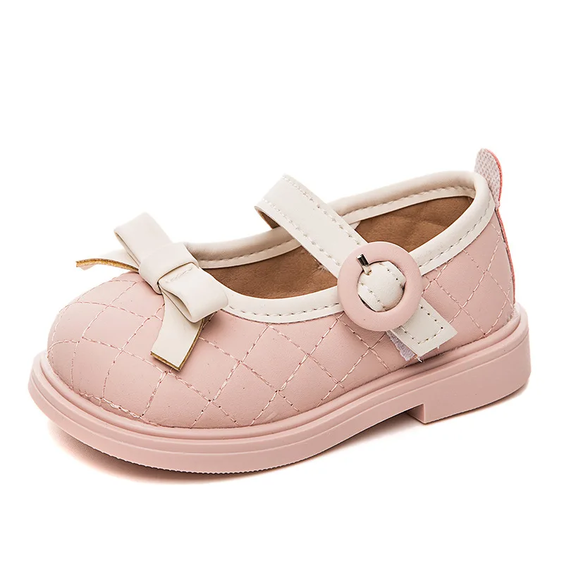 Infant Toddler Walking Shoe 2023 Spring Soft Sole Girl Single Shoe Bow Princess Shoes Leather Shoes Baby Shoe Kid Shoe Girl Shoe