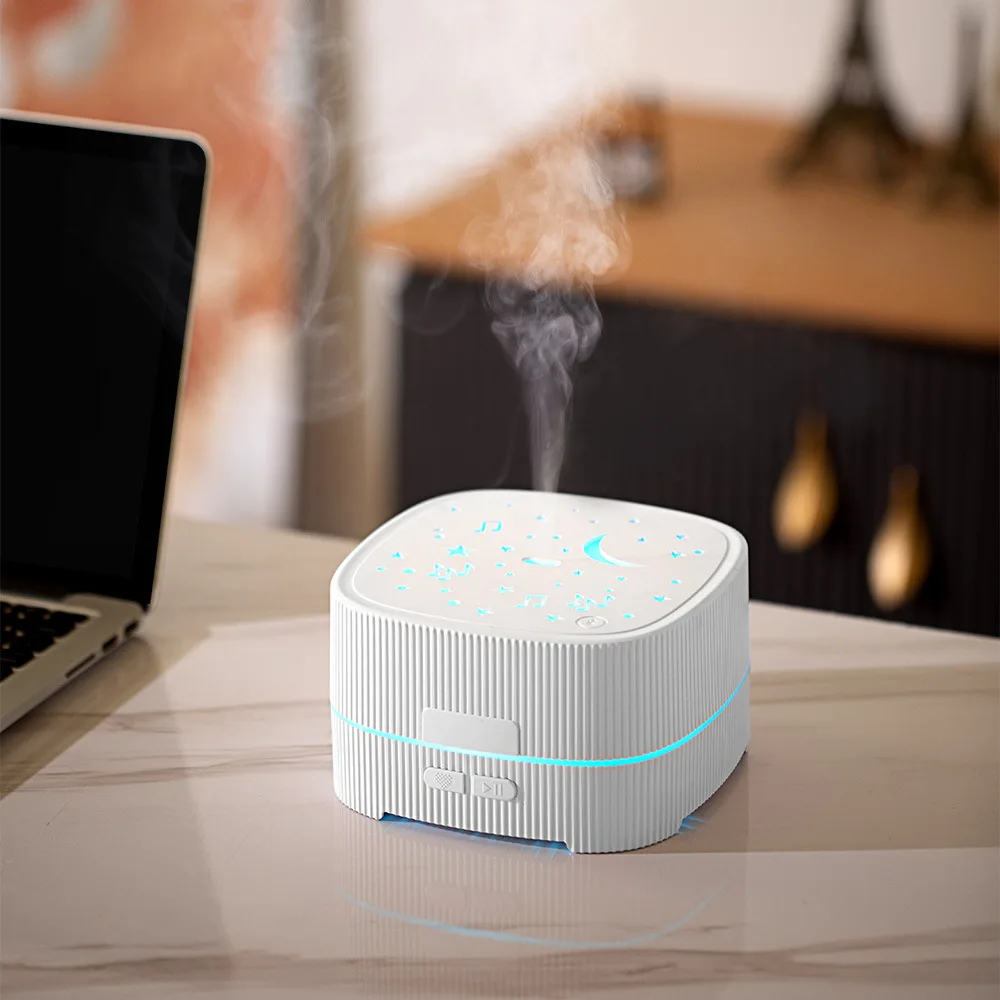 New Silent Wireless Bluetooth Music Aromatherapy Machine Small Colorful Night Light Home Essential Oil Ultrasonic Nebulizer