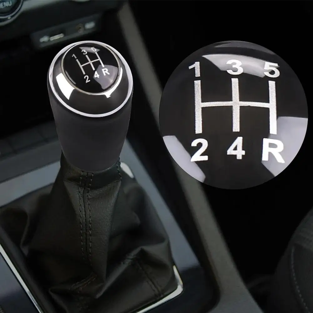 

Car Interior Enhancement Gear Shift Knob Black Sleek Black Finish Versatile Compatibility ABS Plastic Material