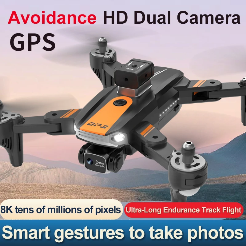 S9 GPS RC Drone with 8K HD Dual Camera with Obstacle Avoidance Helicopter Profesional Brushless Remote Control Drone Plane Toys