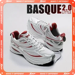 Xtep Little Basque 2 Casual Shoes for Men 2025 Summer Vintage Breathable Comfortable Non-Slip Durability Sneakers 875219320017
