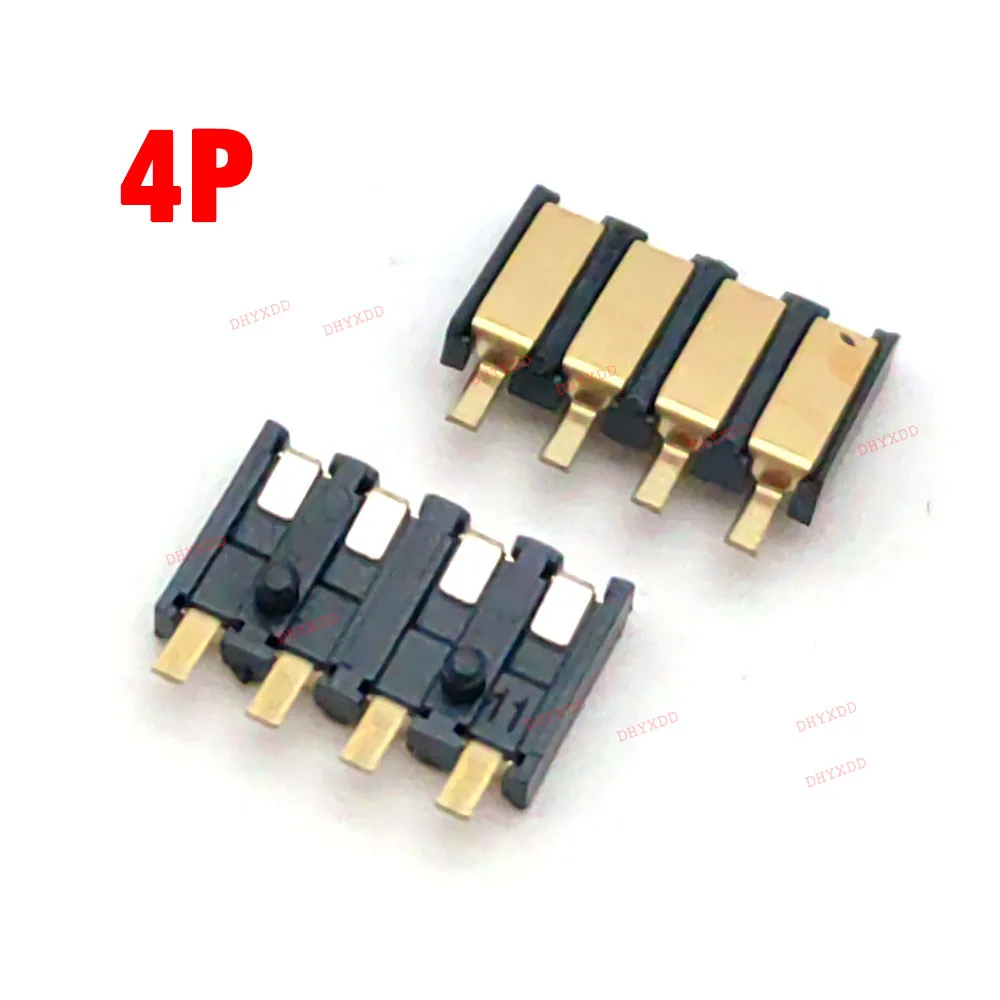2 PCS Spring Compression Contact 2.5 MM Pitch 2 3 4 5 6 Pin Female Connector Surface Mount Battery Reflow Solder PCB