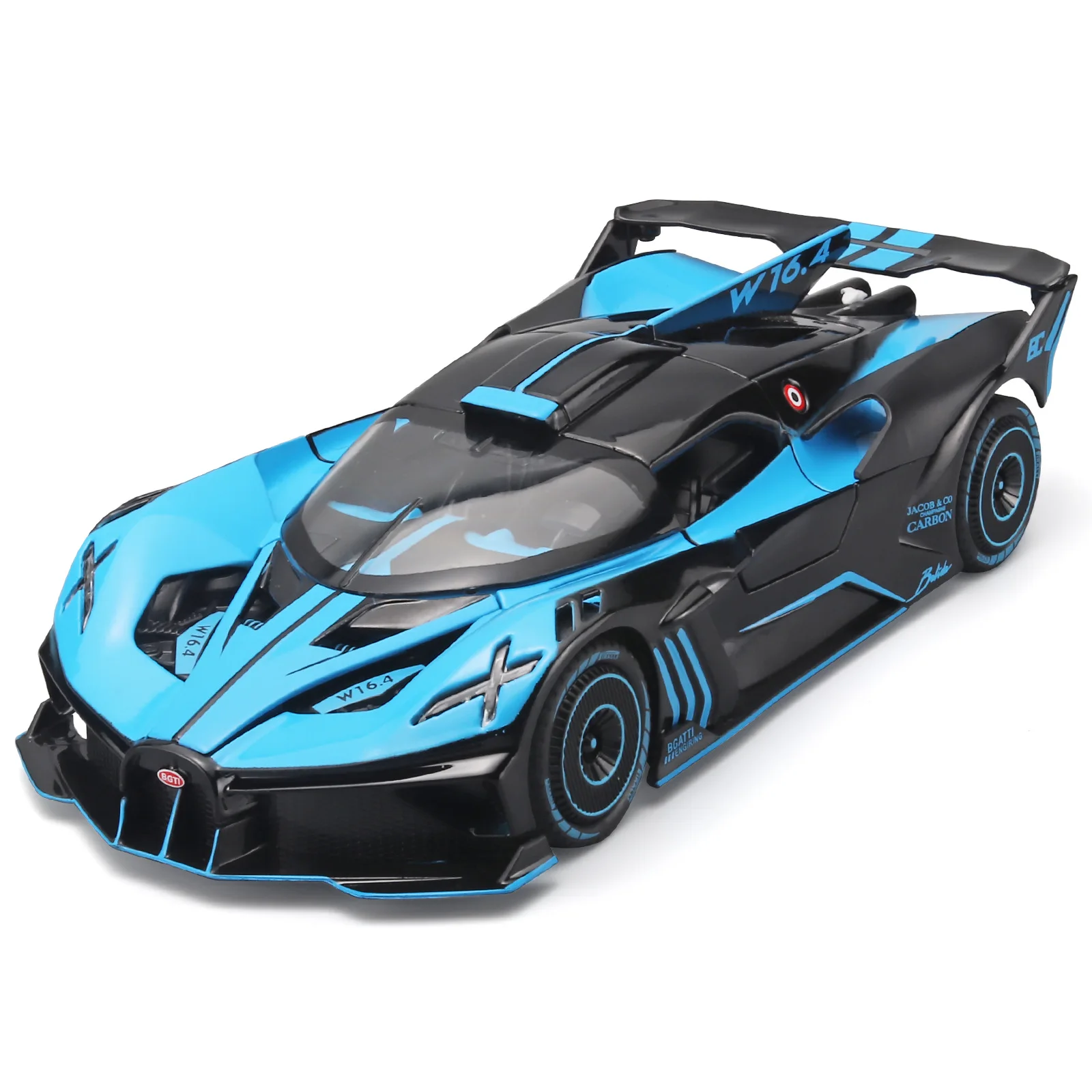 

1:24 Bolide Alloy Sports Car Model Diecasts & Toy Vehicles Metal Concept Car Model Simulation Sound Light Gift
