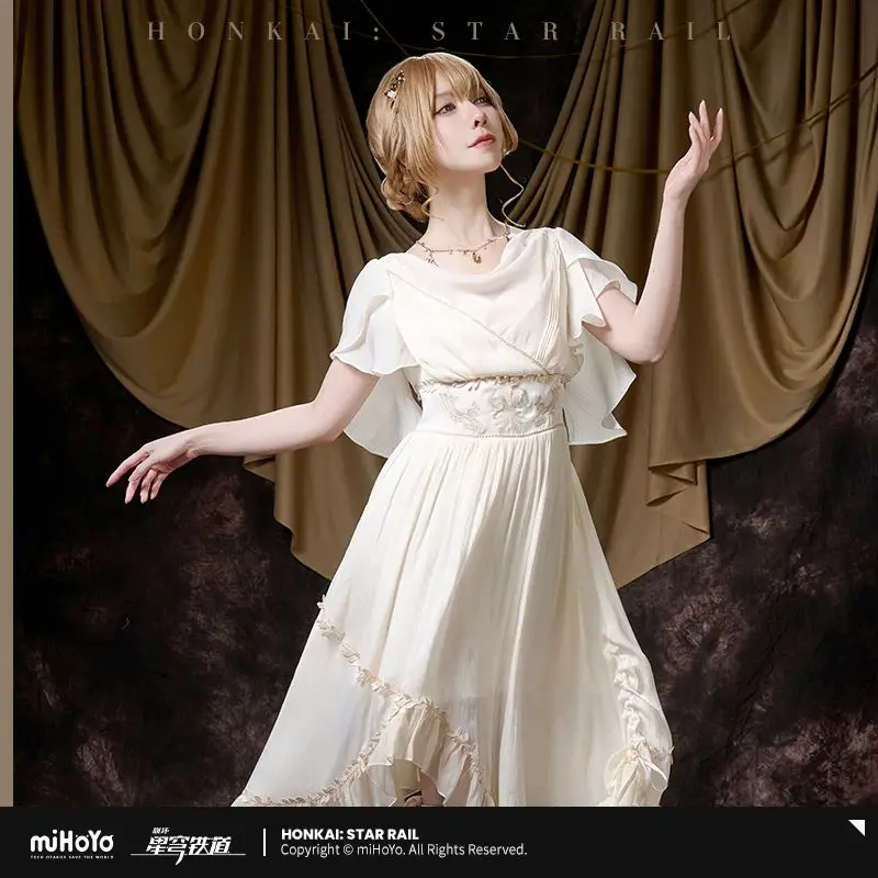 

[Genuine] miHoYo Game Aglaea Skirt Honkai Star Rail Aglaea Theme Dress Princess Dress Clothing Ponytail Skirt Cosplay Xmas Gifts