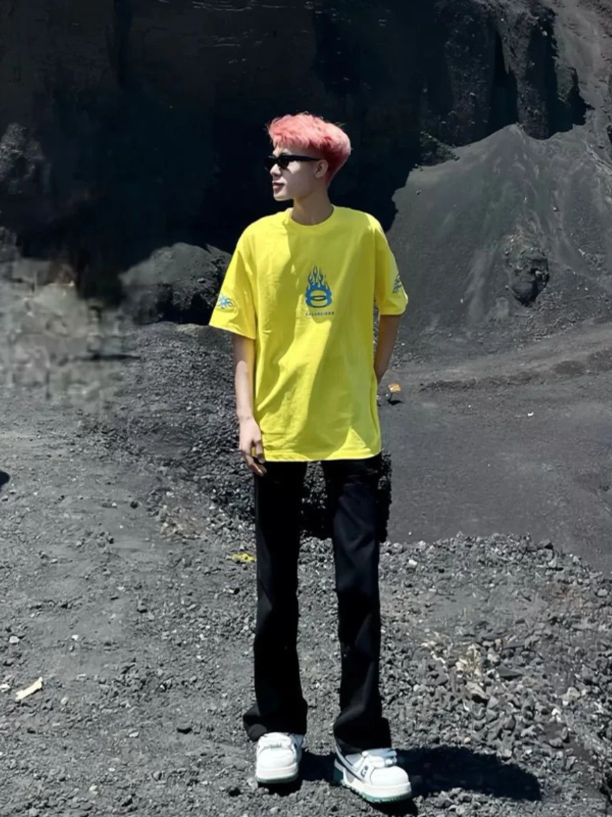 

Мужские джинсы American Vibe Slim Fit: модные прямые брюки в стиле High Street для лета, повседневные джинсовые штаны в городском стиле