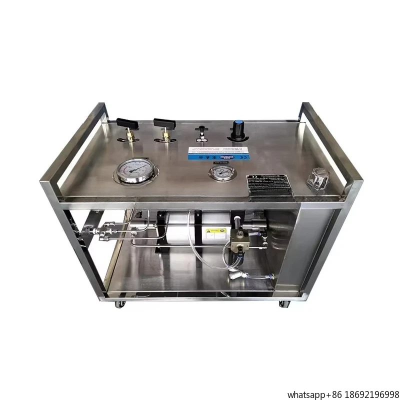 High Pressure Pneumatic Hydraulic Test Pump Liquid Booster System
