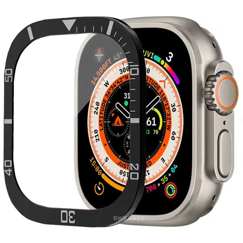 Aluminium Alloy Case+Tempered Glass for Apple Watch Ultra 2 49mm Anti-Scratch Screen Protector for iWatch Ultra 49mm Cover Film - Image 7