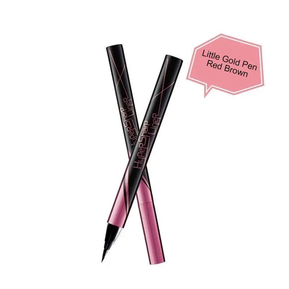High Quality Small Gold pen Quick Drying Eyeliner Pen Durable Waterproof Non Smudging Eyeliner Liquid Pen Cosmetics Color Makeup