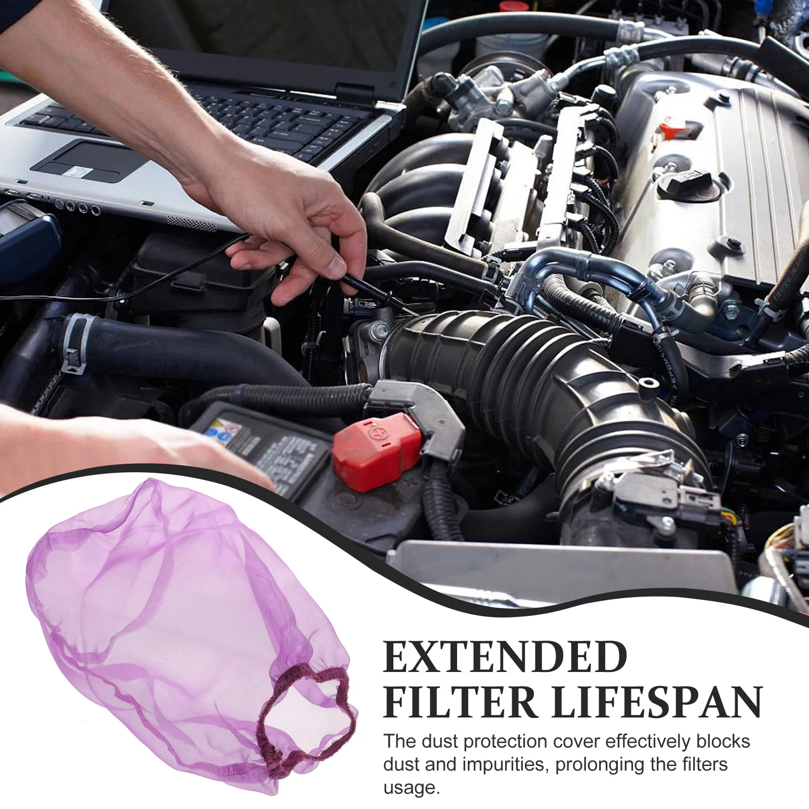 

Air Filter Cover Car Enhanced Filtration Dust Protection Long Lasting Durability For Cold Air Protection