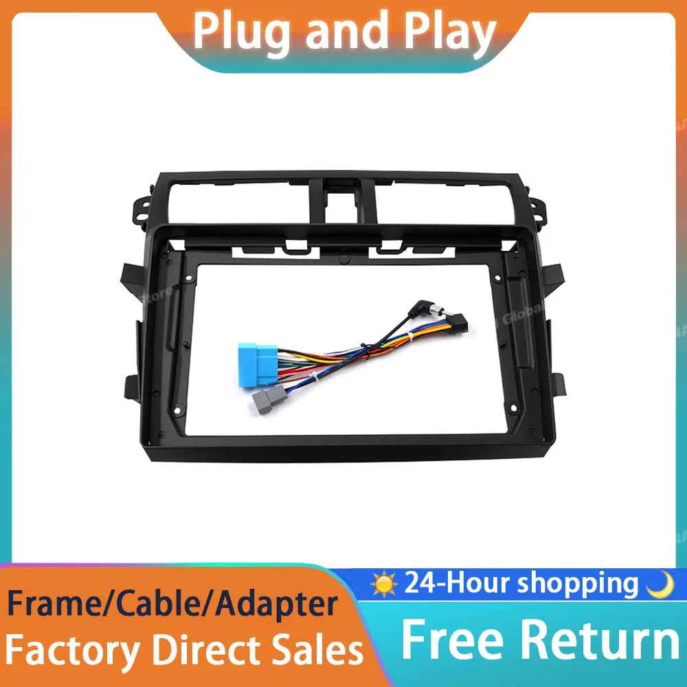 RSNAVI 2 Din Car Radio Installation DVD GPS Mp5 Plastic Fascia Panel Frame for Suzuki Alto Celerio CULTUS 2014 + Dash Mount Kit