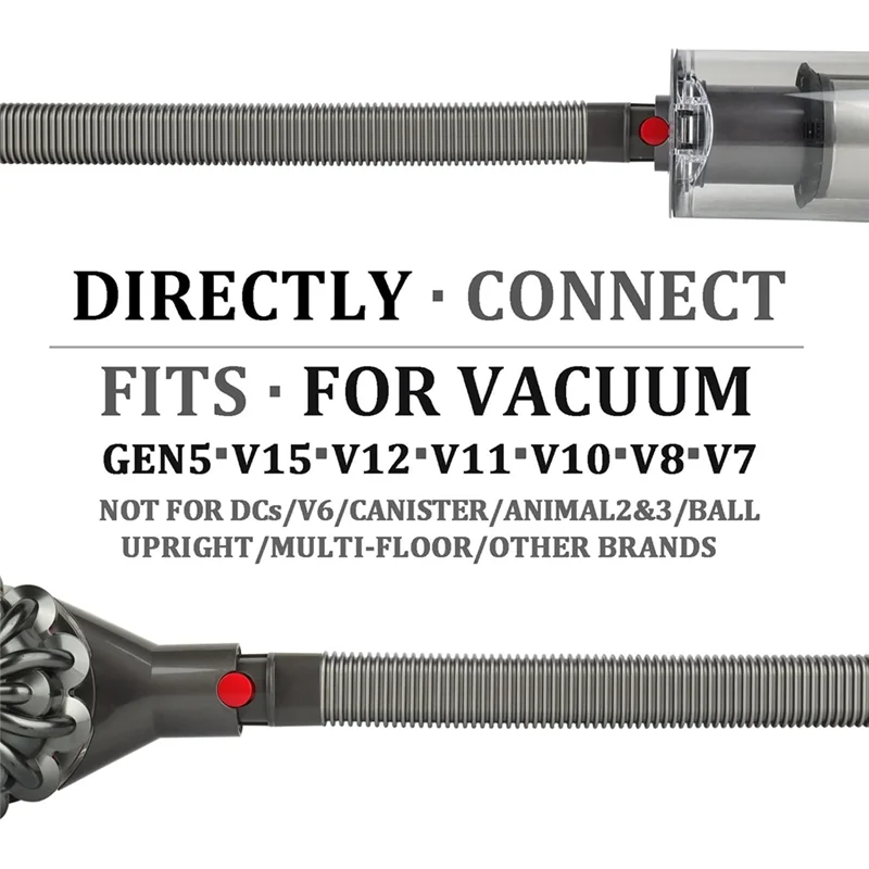 ยืดหยุ่นเครื่องเป่า Lint Removal เครื่องมือ Lint สูญญากาศสิ่งที่แนบมาสําหรับ Dyson Gen5 V15 V12 V11 V10 V8 V7 Vent ชุดทําความสะอาด-A58E