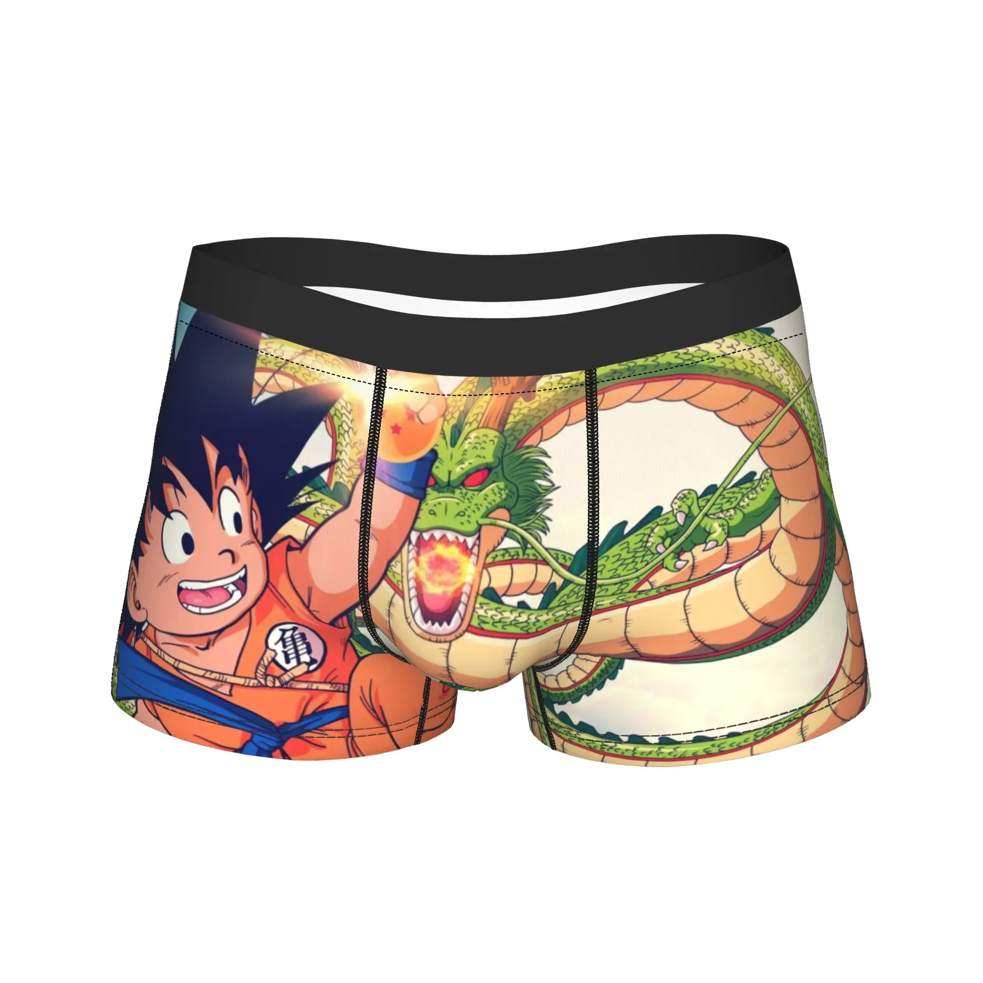 Ropa interior japonesa de Anime Super Goku Man, calzoncillos tipo bóxer de Dragon Ball Z Goku, pantalones cortos, bragas, calzoncillos suaves sexys para hombre S-XXL