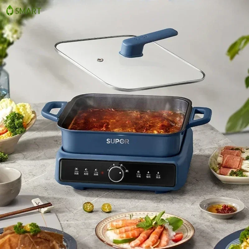 New Multifunctional Split Household Large - capacity Electric Hot Pot, Frying & Sauté Pan, Electric Cooker.