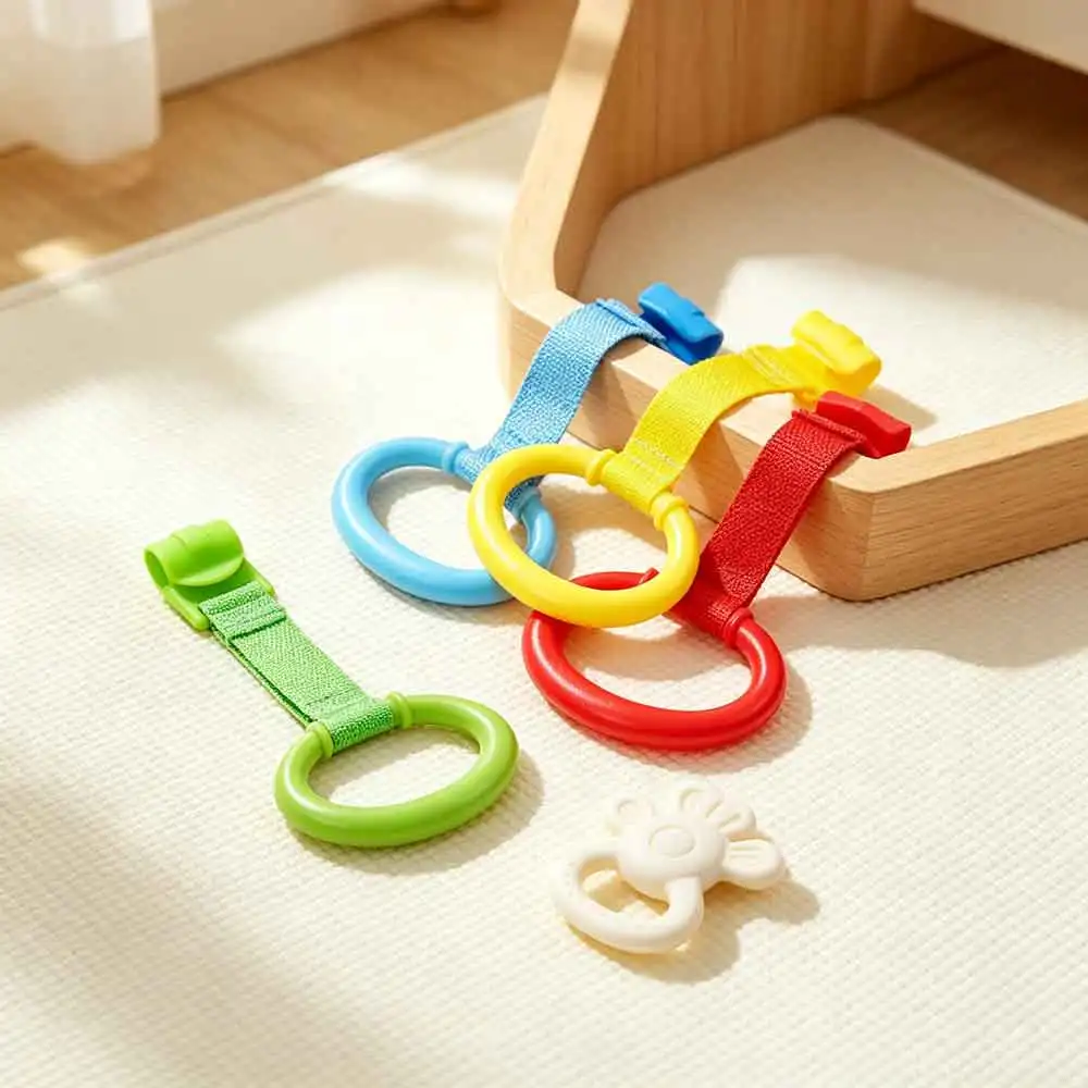 vvocci Babybett-Laufringe 4 Stück für Lauflernhilfe, Steh- und Lauftraining, Schutzringe, Ergonomisch