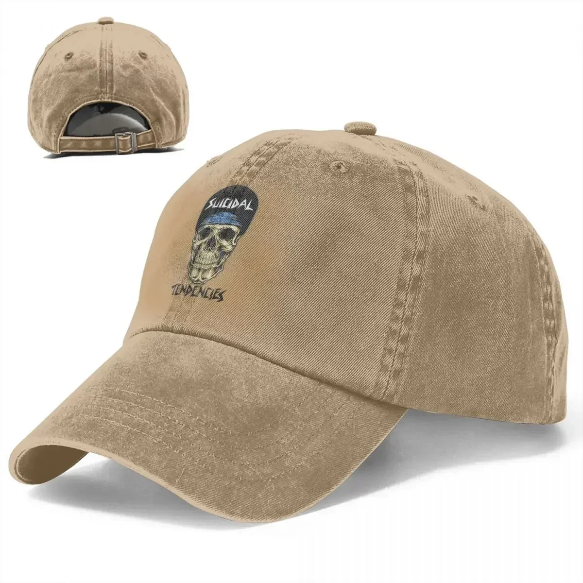 New Face Skull Suicidal Tendencies Men Women Baseball Caps Harajuku Punk Distressed Denim Caps Hat Unstructured Soft Snapback Ha