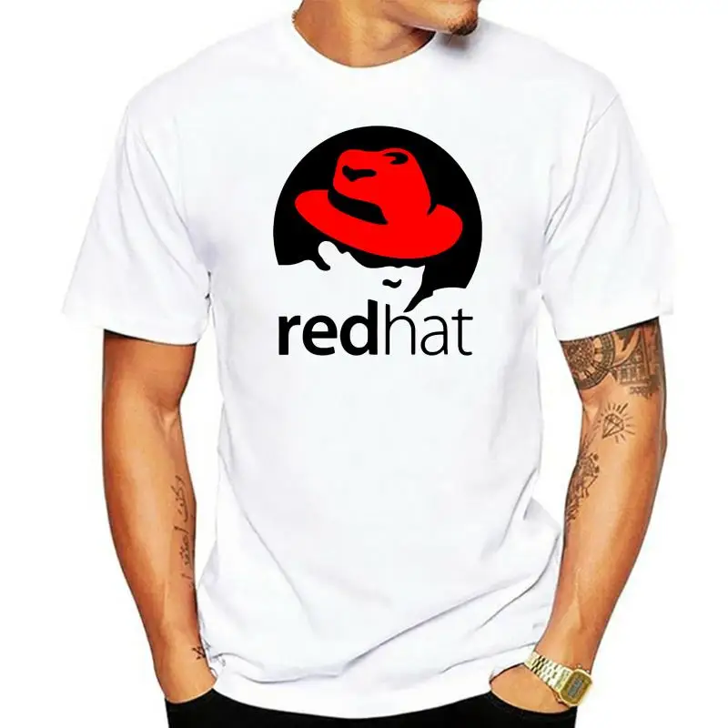 

fashion black tshirts for male t shirt for man beach top tees Little Red Riding Hood REDHAT LINUX T-shirt cotton top