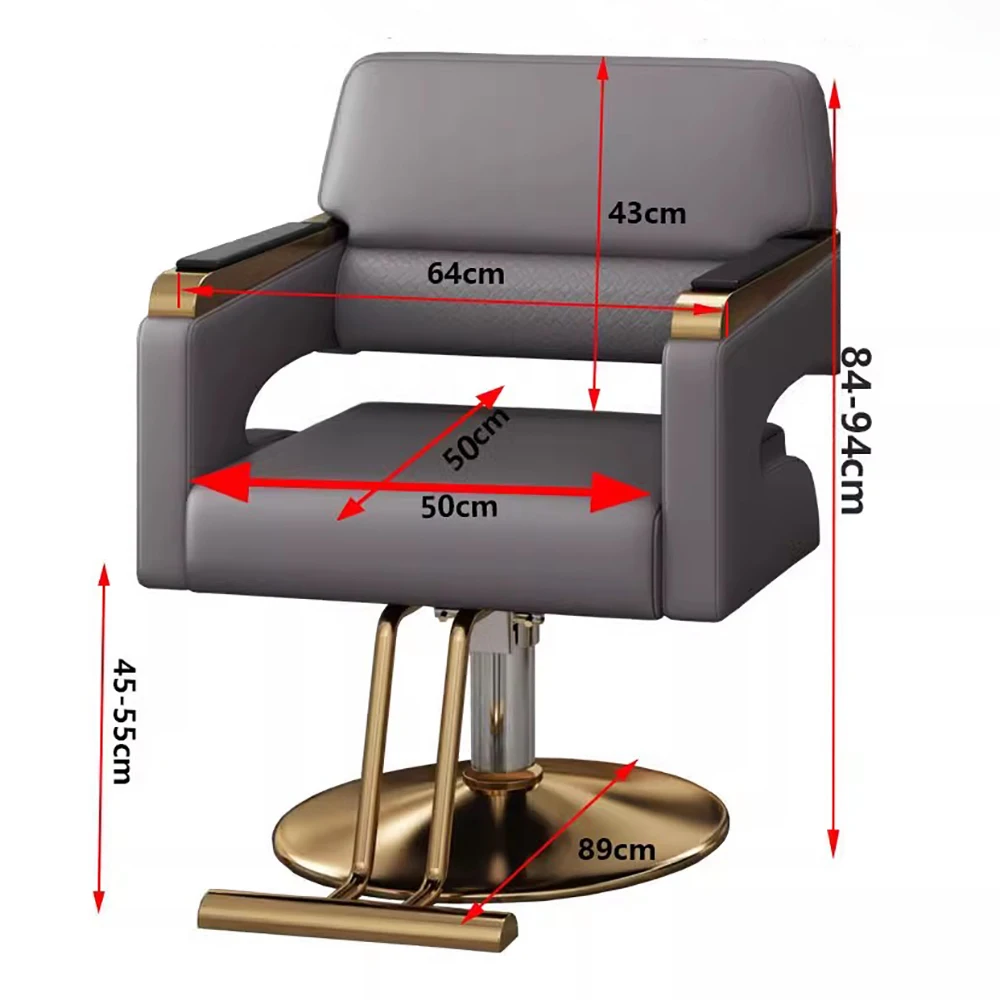 Modern Comfortable Barber Chair Luxurypersonalized Elastic Stylist Salon Chairergonomic Portable Stuhl Salon Furniture