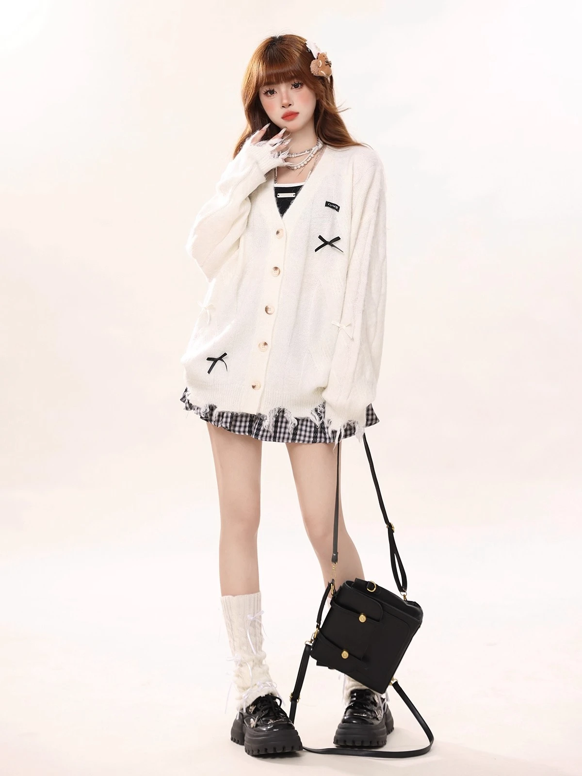 Automne hiver femme mode coréenne mignon manteau doux 2000s pull élégant surdimensionné tricots concepteur esthétique Chic femme nouveau