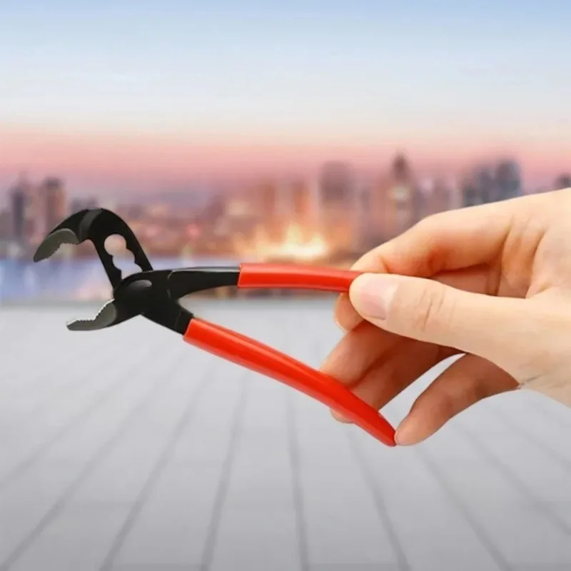 Ultra-Thin 5/6 Inch Multifunction Mini Pliers Crescent Wrench for Small Pipes No Button 4 Stops