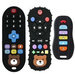 2025Children's Silicone Remote Control Handle Teether Baby Oral Sex Pacifier Remote Control Teether Anti-bite Anti-feeding Toys