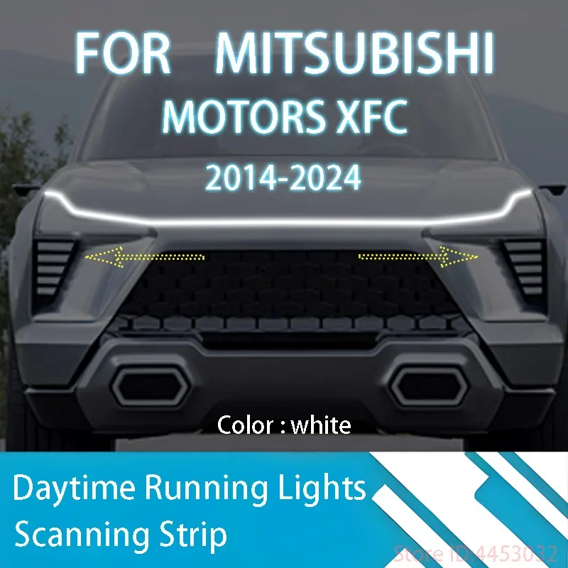 DRL Start Scan Strips Light FOR Mitsubishi MOTORS 2014-2024 Car Hood Light   Decorative Ambient Lamp 12V 59 Inches Waterproof