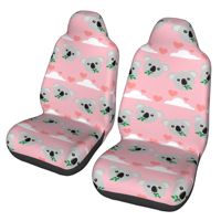 cute koala  2pcs Print Car Seat Covers for Women and Men, Universal Auto Front Seat Protector Fits for Car, SUV Sedan,