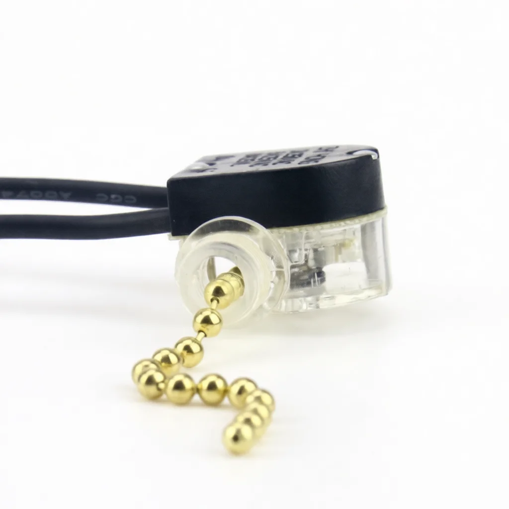 Durable Nylon Pull Cord Switch For Bedside Wall Lamp Ceiling Fan Lighting Fixture Replacement Control Accessories Parts Tool
