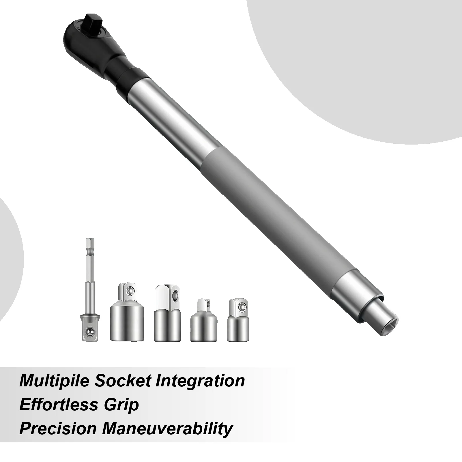 

Смещенный удлинительный ключ Удлиненный вращающийся ключ Адаптер для сверла 1/2, гибкий гаечный ключ с 4 головками для сантехнических конструкций