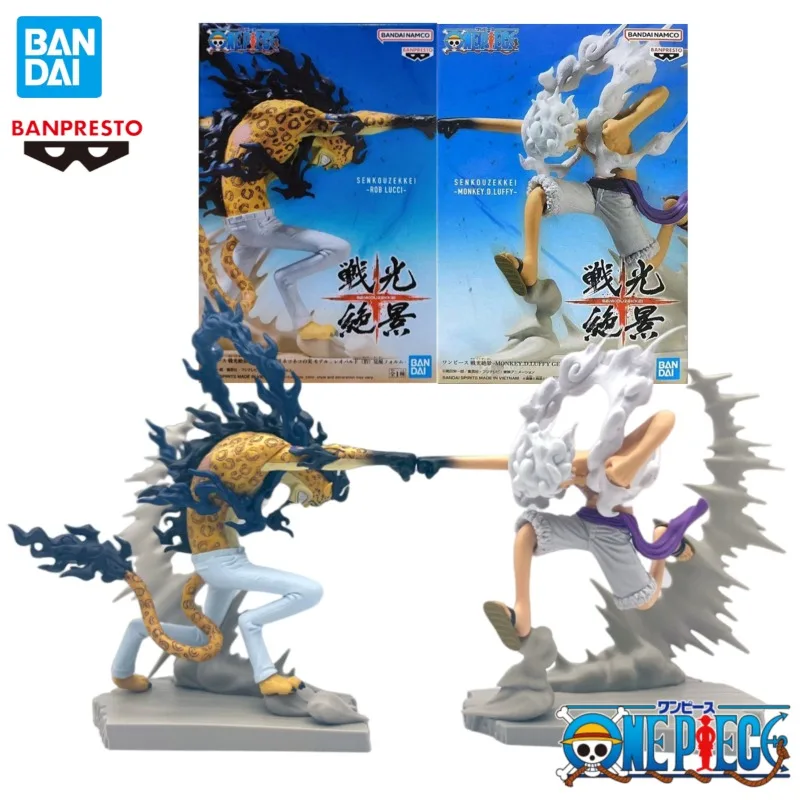 

В наличии Bandai Original Banpresto Senkozekkei One Piece Luffy Gear 5, Ника против. Коллекция моделей аниме-фигурок Rob Lucci из ПВХ