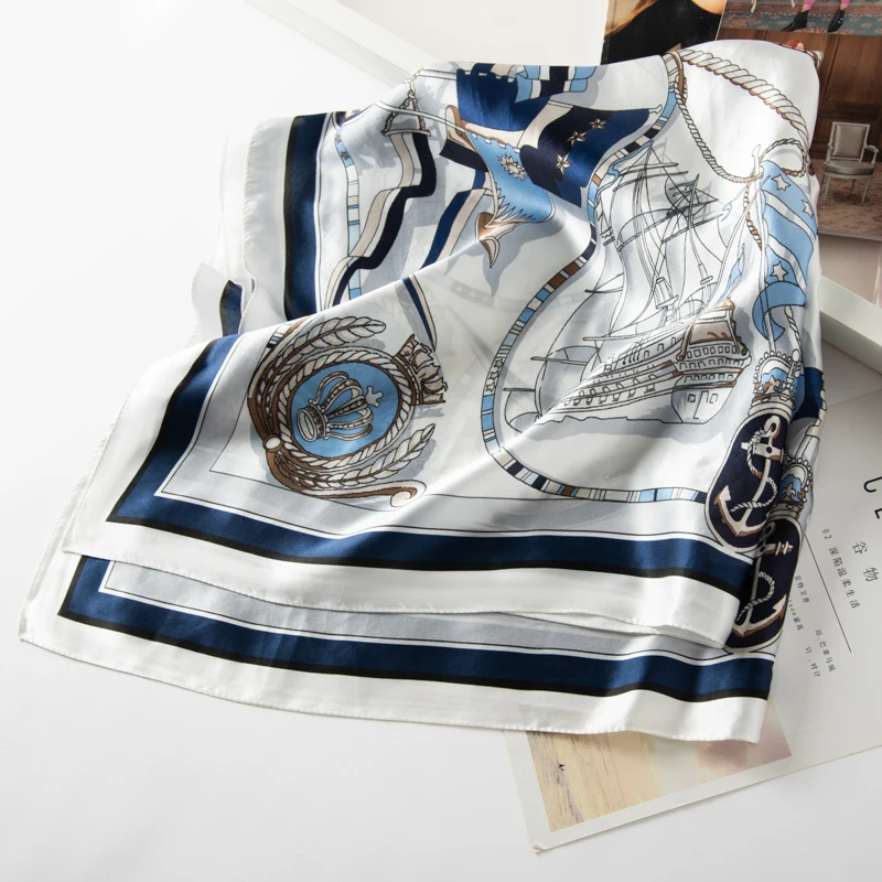 KOIJINSKY ใหม่ผ้าไหมหม่อน 88*88 ผู้หญิง Four Seasons ผ้าพันคอสีอ่อนผ้าพันคอผ้าไหม