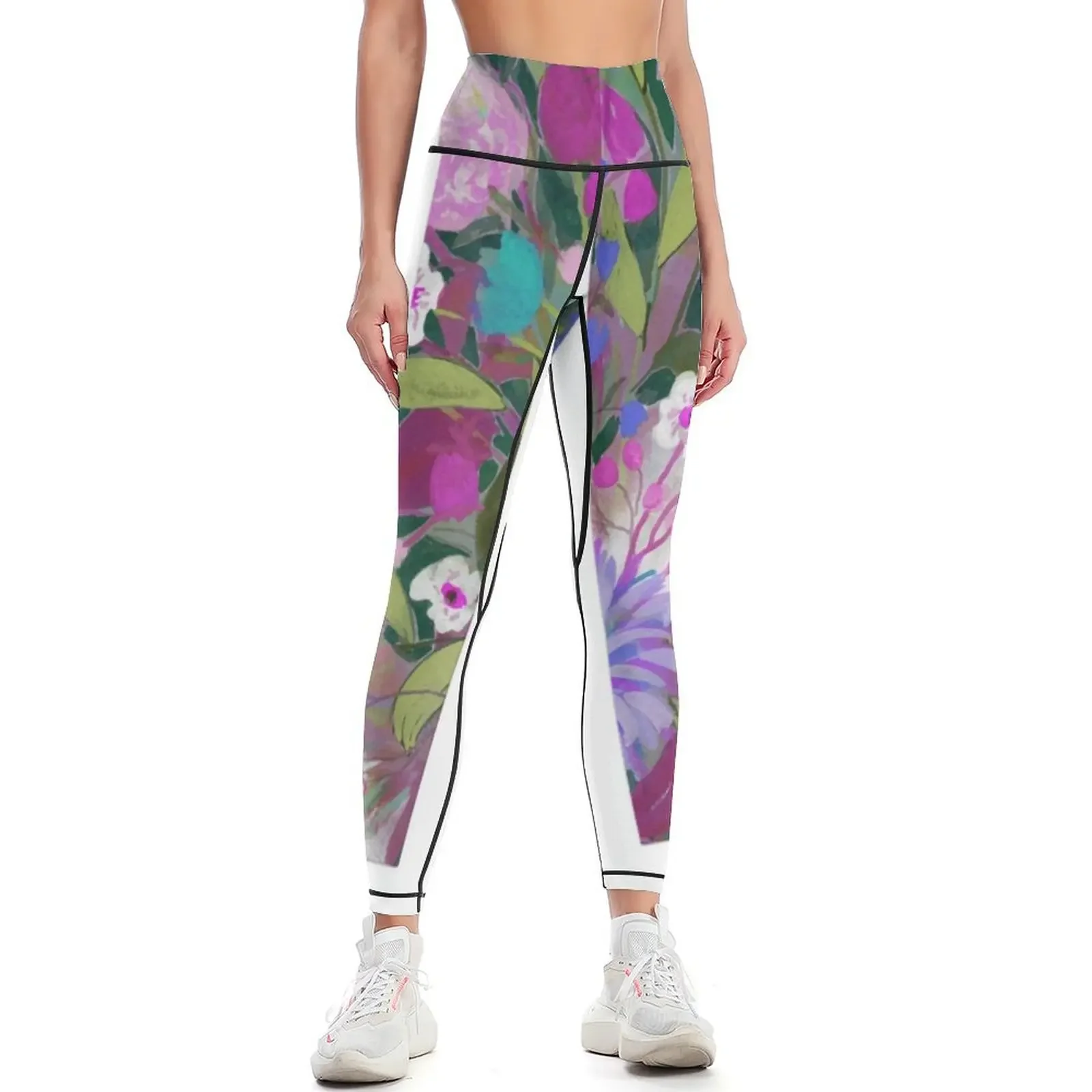 

Moonlight Glory - Pink and Purples Leggings Women's tights Fitness's gym clothes legging gym Women's trousers Womens Leggings