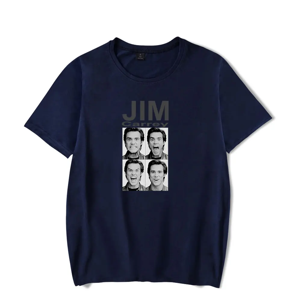 T-shirt unisexe à manches courtes pour hommes et femmes, Jim Carrey Art Board Merch, Harajuku, drôle