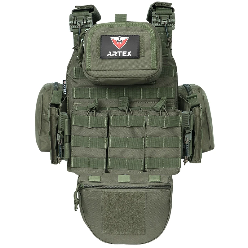 ARTEX8011-1 Quick Release Multi-Functional Tactical Vest with Molle System for Outdoor Training Military Style