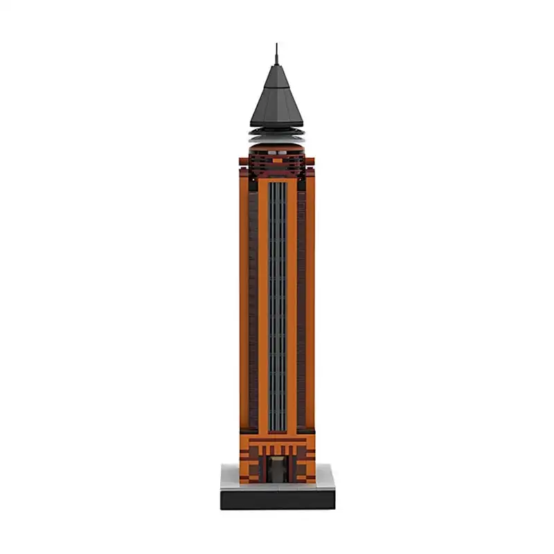 Stadt Serie Messe Tower Baustein DIY Ziegel 1,650th Skala Berühmte Architektur Modell Desktop Dekoration Puzzle Spielzeug Geschenke