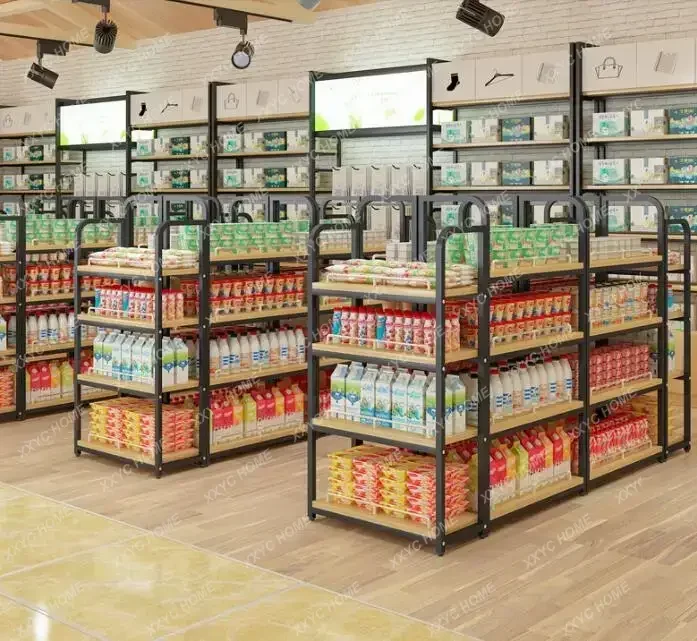 Convenience Store Regale Snack Regale Supermarkt Display Regale Lebensmittel geschäft Vitrinen Middle Island Baby Shop Middl