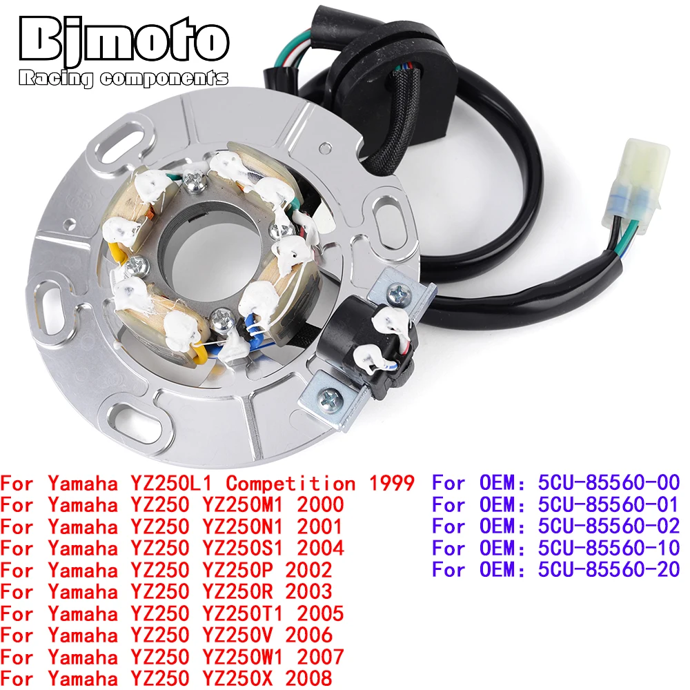 

Stator Coil For Yamaha YZ250 YZ250E2 YZ250F2 YZ250G YZ250G2 YZ250X YZ250XG YZ250H2 YZ250XH YZ250J2 YZ250XJ YZ250K2 YZ250XK