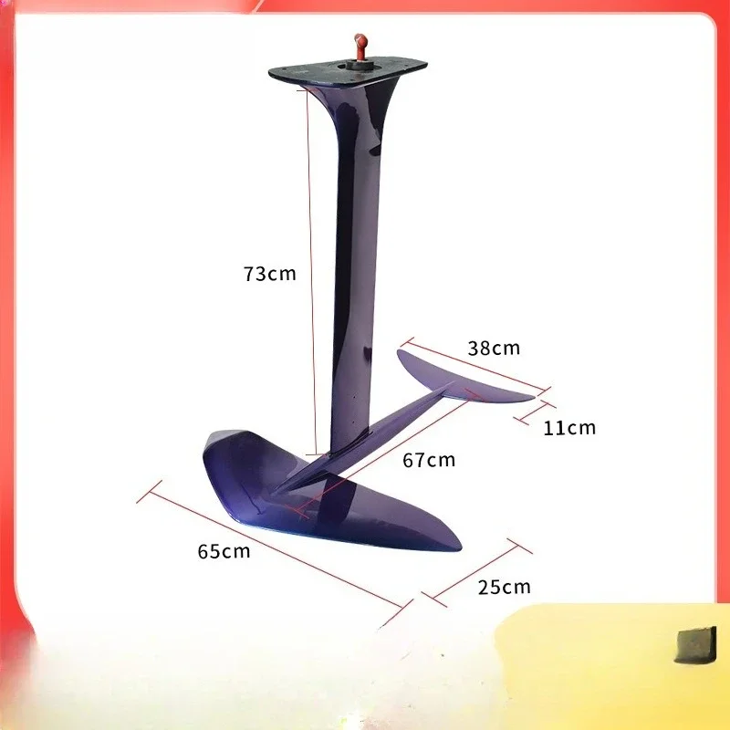 Painted non-powered surf paddle foil SUP windsurf wing sea surfboard hydrofoil purple