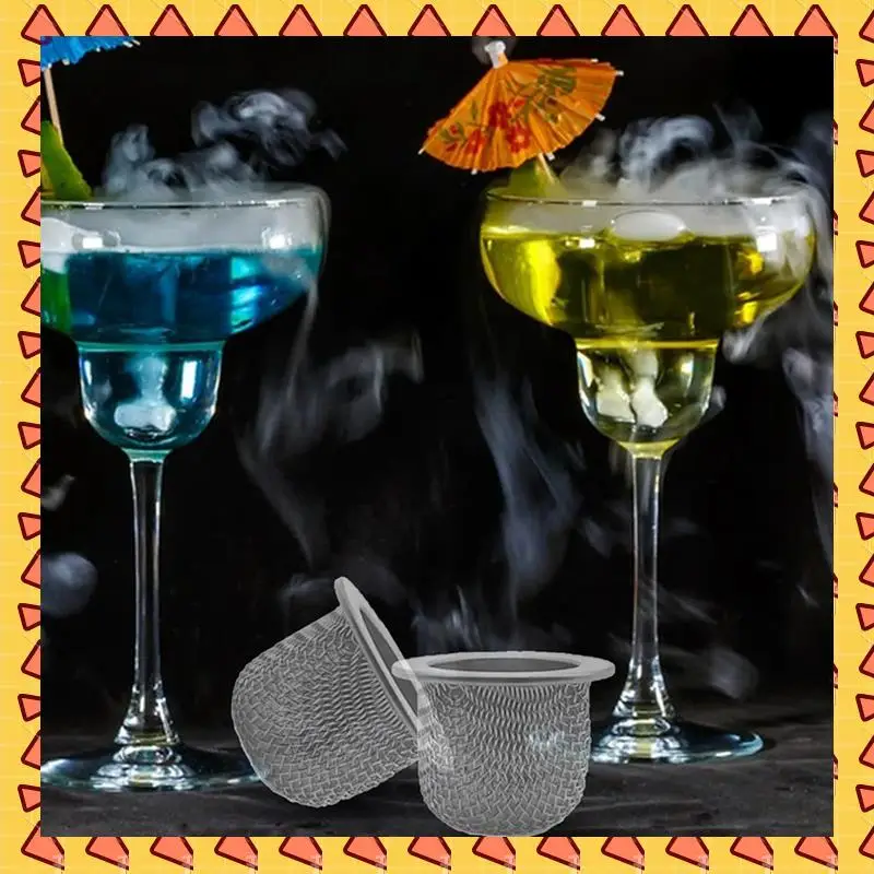 

A008 200 шт. аксессуары для фильтров для коктейлей, фильтр с двойным экраном, моющаяся сетчатая фильтрующая чаша из нержавеющей стали