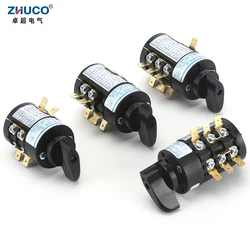 ZHUCO HZ5B-20/3.CCC 3.BBB 3.EEE 2.AAA 20A 12 Screws 8 Screws Rotary Cam Transfer Combination Switch For Electric Welding Machine