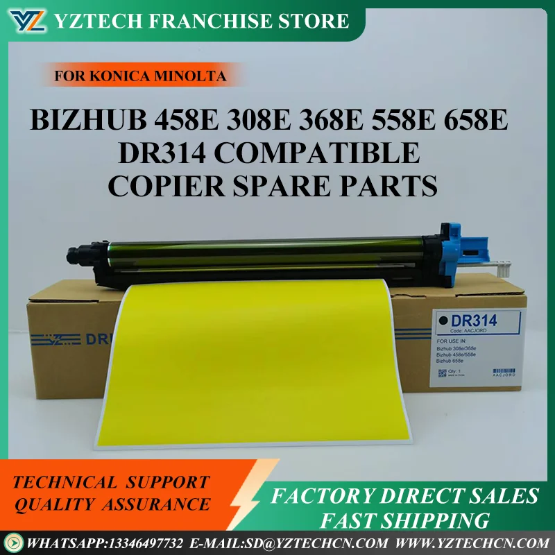 1pcs Drum Voor Konica Minolta Bizhub 458e 308e 368e 558e 658e Compatibel Copier Onderdelen DR314
