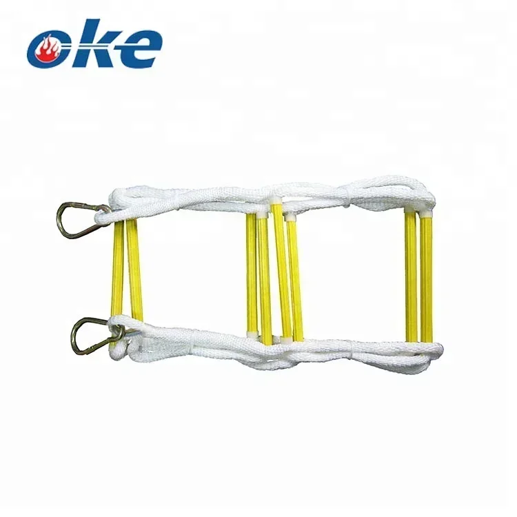 2024 Outdoor Equipment 5 Meters Long High Quality Hot Sale Portable Emergency Escape Safety Rescue Climbing Rope Ladder