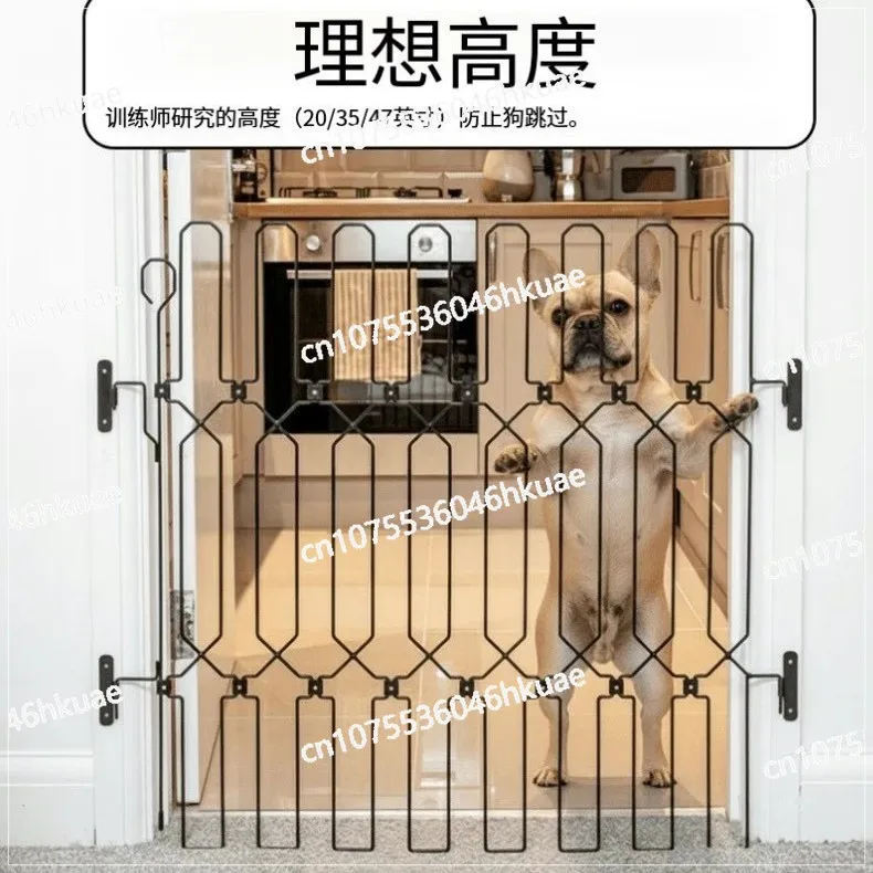 

Pet fence Isolation door Foldable pet fence Stainless steel door fence labeling