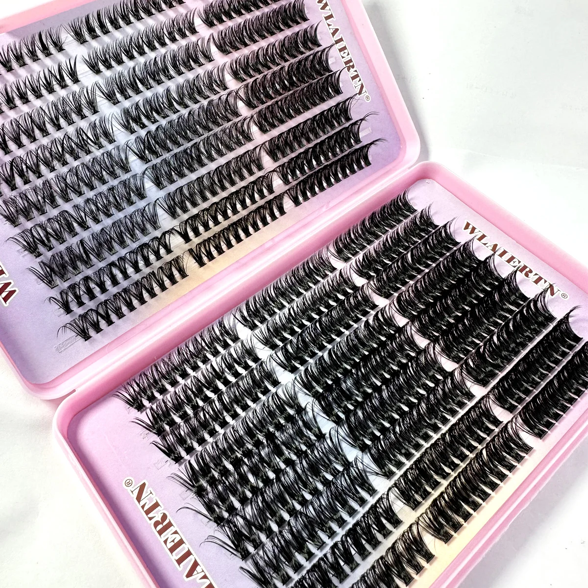 Faux Mink Eyelashes 600 Cluster C ม้วน 9-16 มม.ธรรมชาติ Eyelash Extension 3D รัสเซีย Strip ส่วนบุคคลขนตาแต่งหน้าเครื่องมือ