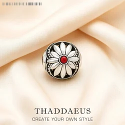 Beads Red Petals Flower Fashion New 925 Sterling Silver Karma Charms European Jewelry Accessories