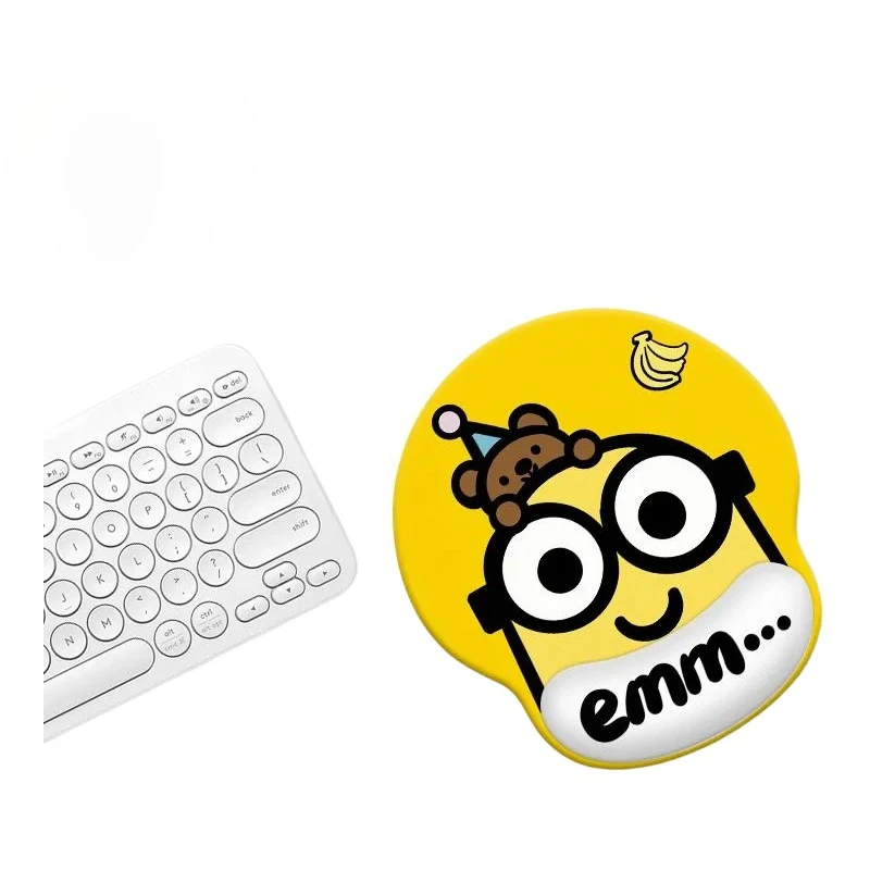 Minions cartoon cute wristband mouse pad kawaii home office silicone hand rest mat desk mat anime merchandise wholesale - view 3
